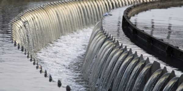 Waste water waterfall